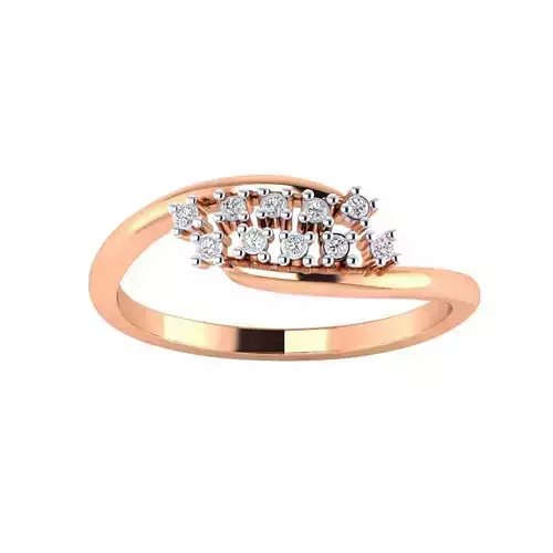 Women Wedding Engagement Ring STL OBJ FBX Renders Details