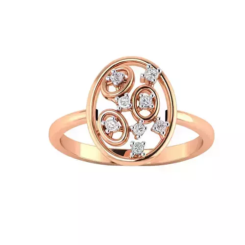 Women Rings STL OBJ FBX Renders Details 3D print model