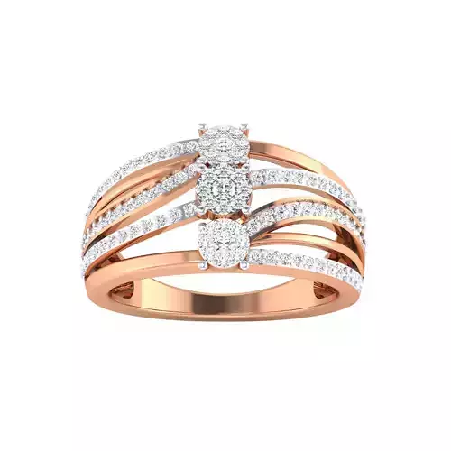 Women Rings STL OBJ FBX Renders Details 3D print model