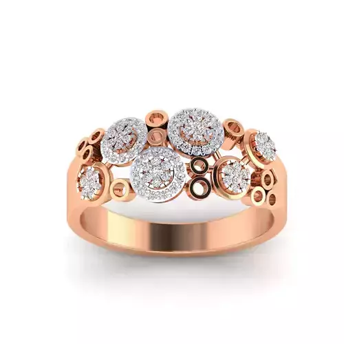  Women Heavy Ring STL OBJ FBX Renders Details