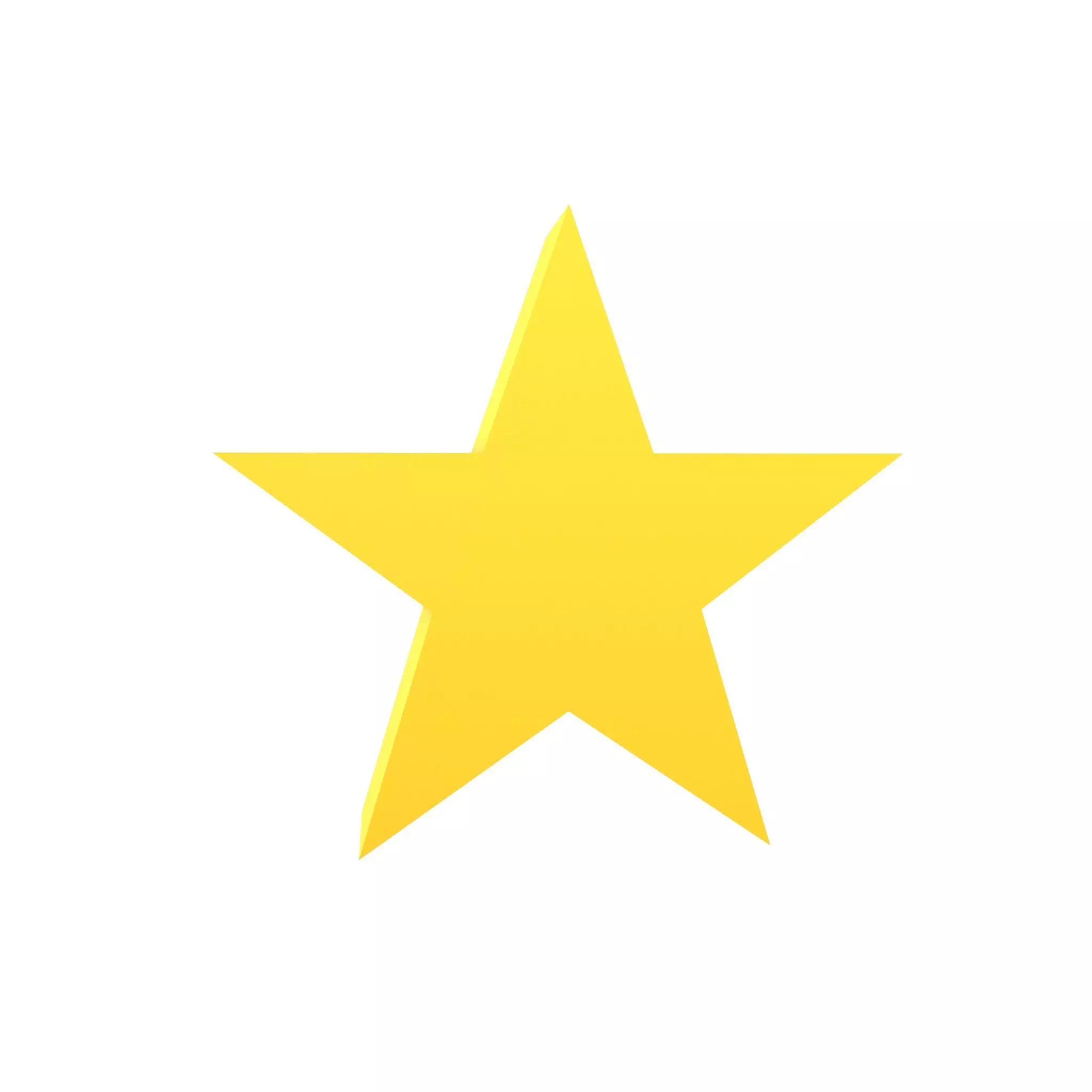 Star Shape v1 001 Low-poly 3D model