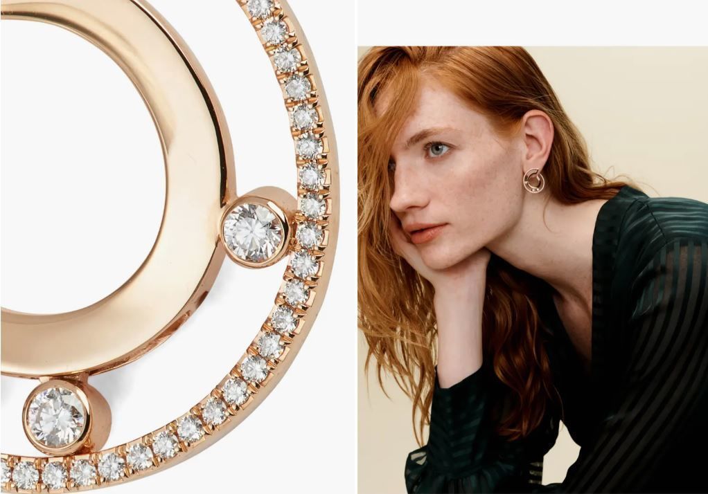 EARRINGS CREOLES MOVE ROMANE PM 3D print model_2