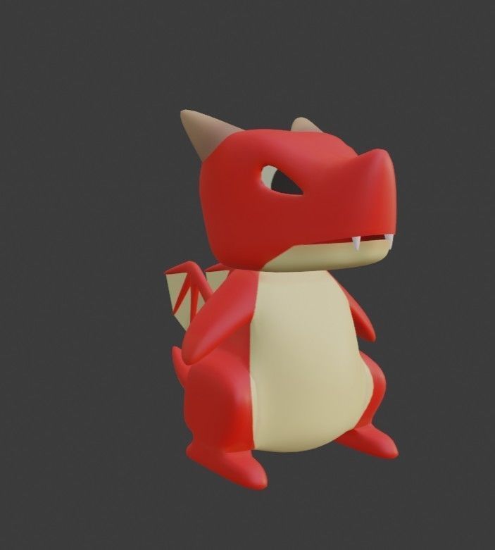 Baby Dragon 3D model_4