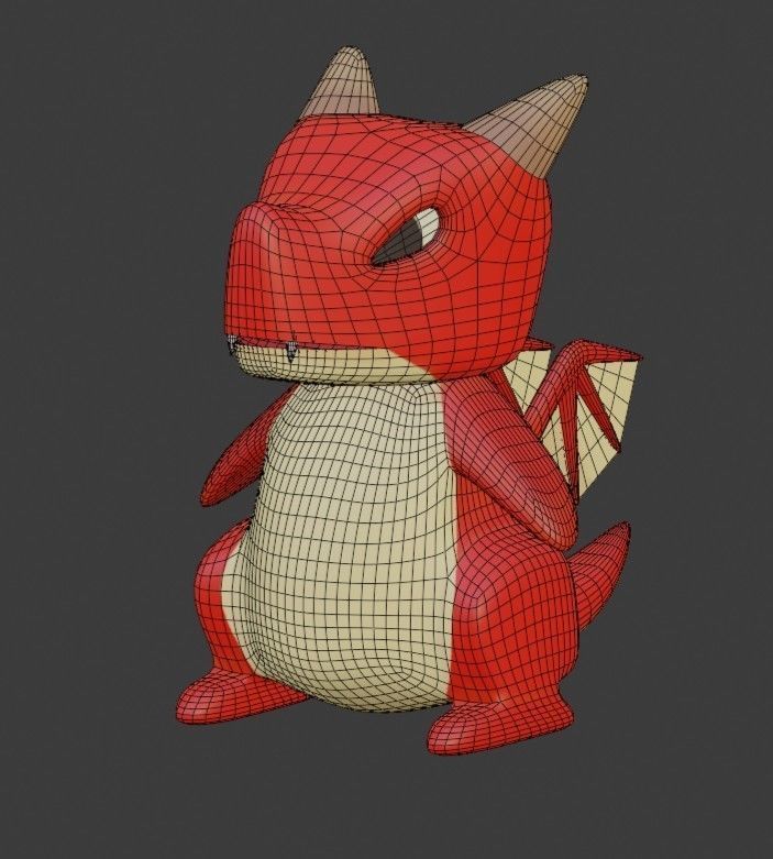 Baby Dragon 3D model_1