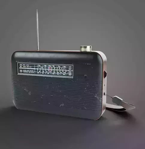 Retekess TR614 Retro Radio Low-poly 3D model