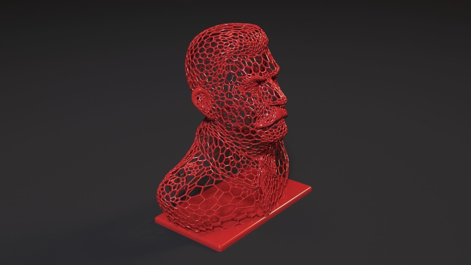 Stalin bust 3D print model_7