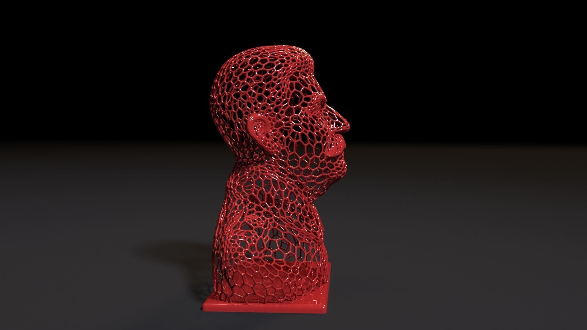 Stalin bust 3D print model_6