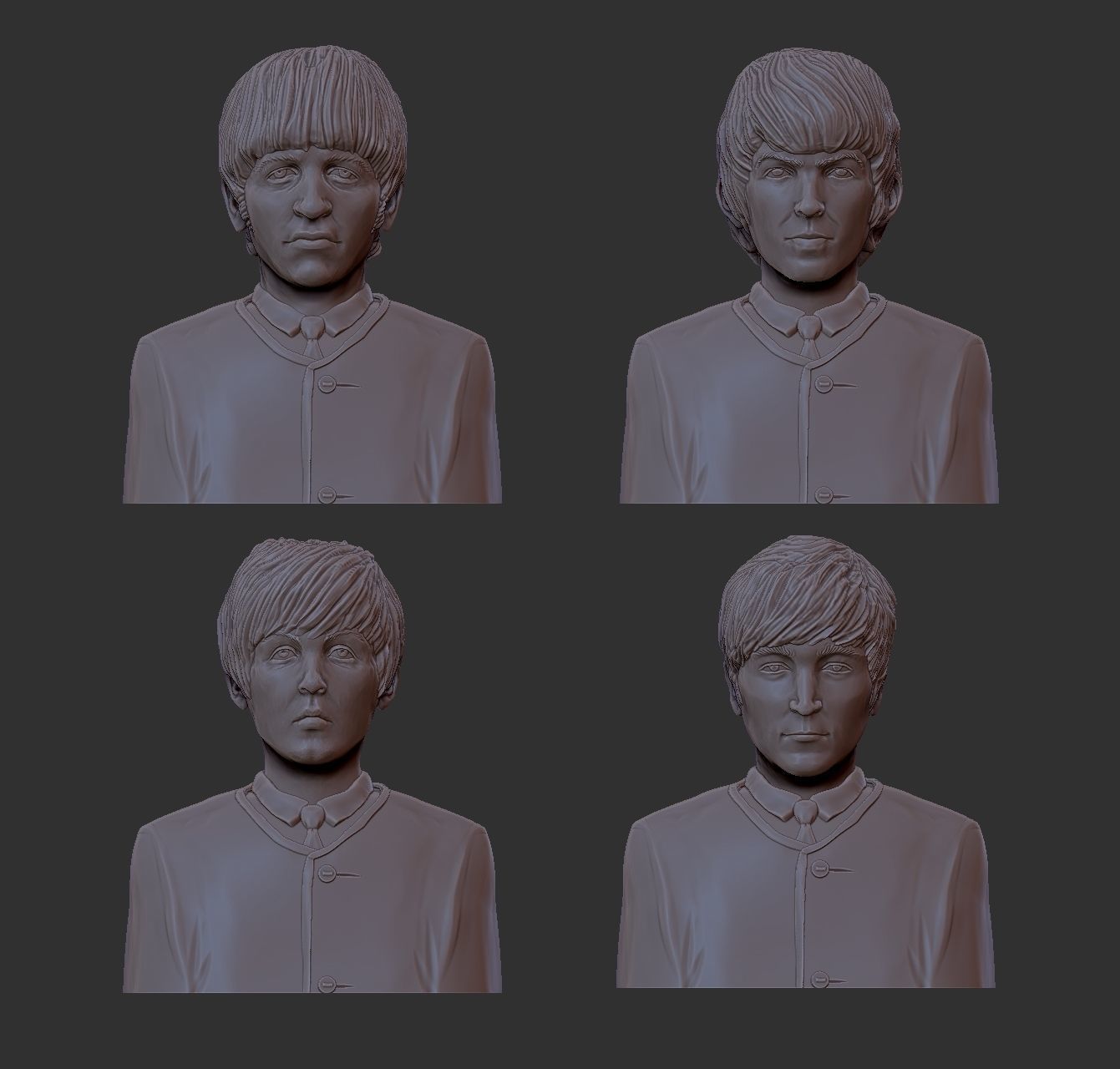The Beatles 3D print model_12
