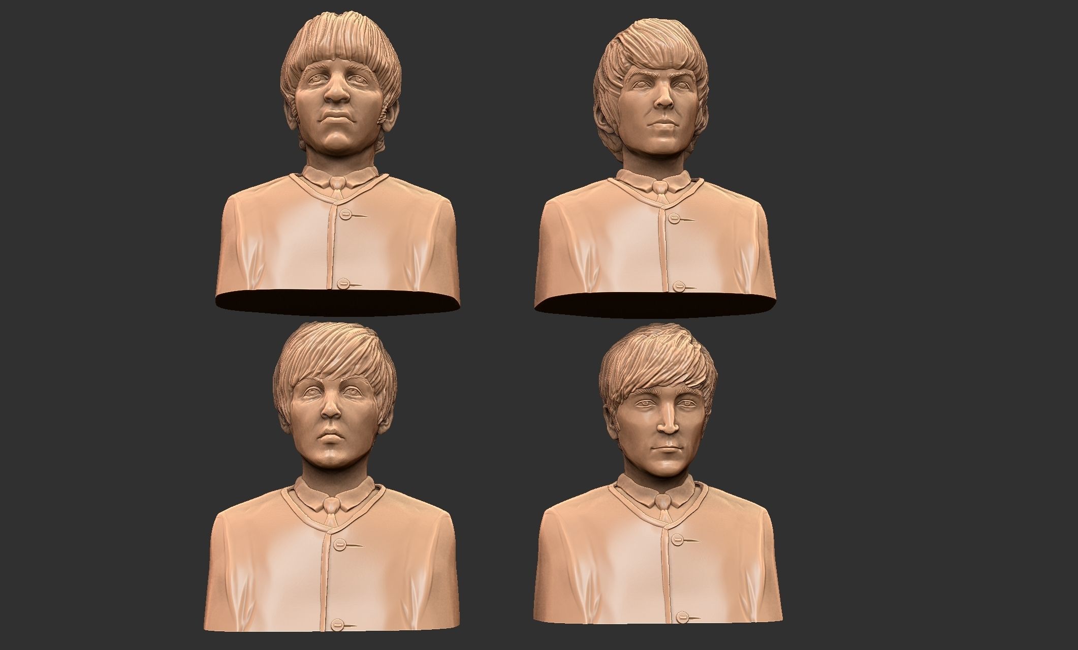The Beatles 3D print model_8