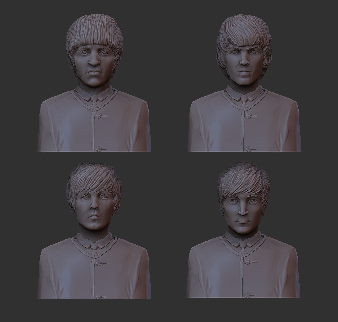 The Beatles 3D print model_14