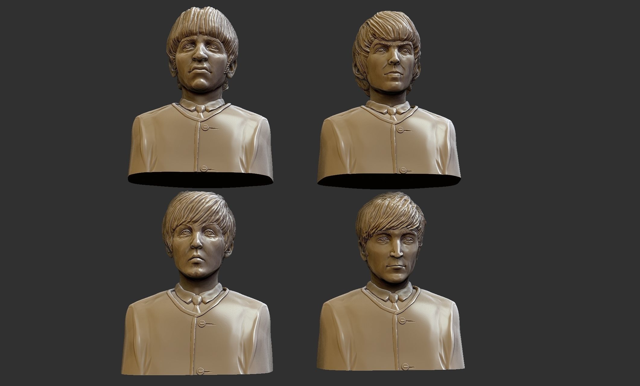 The Beatles 3D print model_7