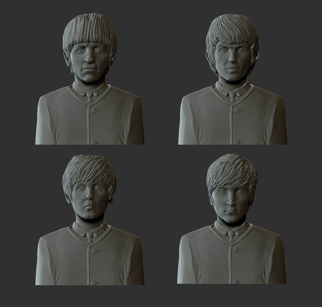 The Beatles 3D print model_1