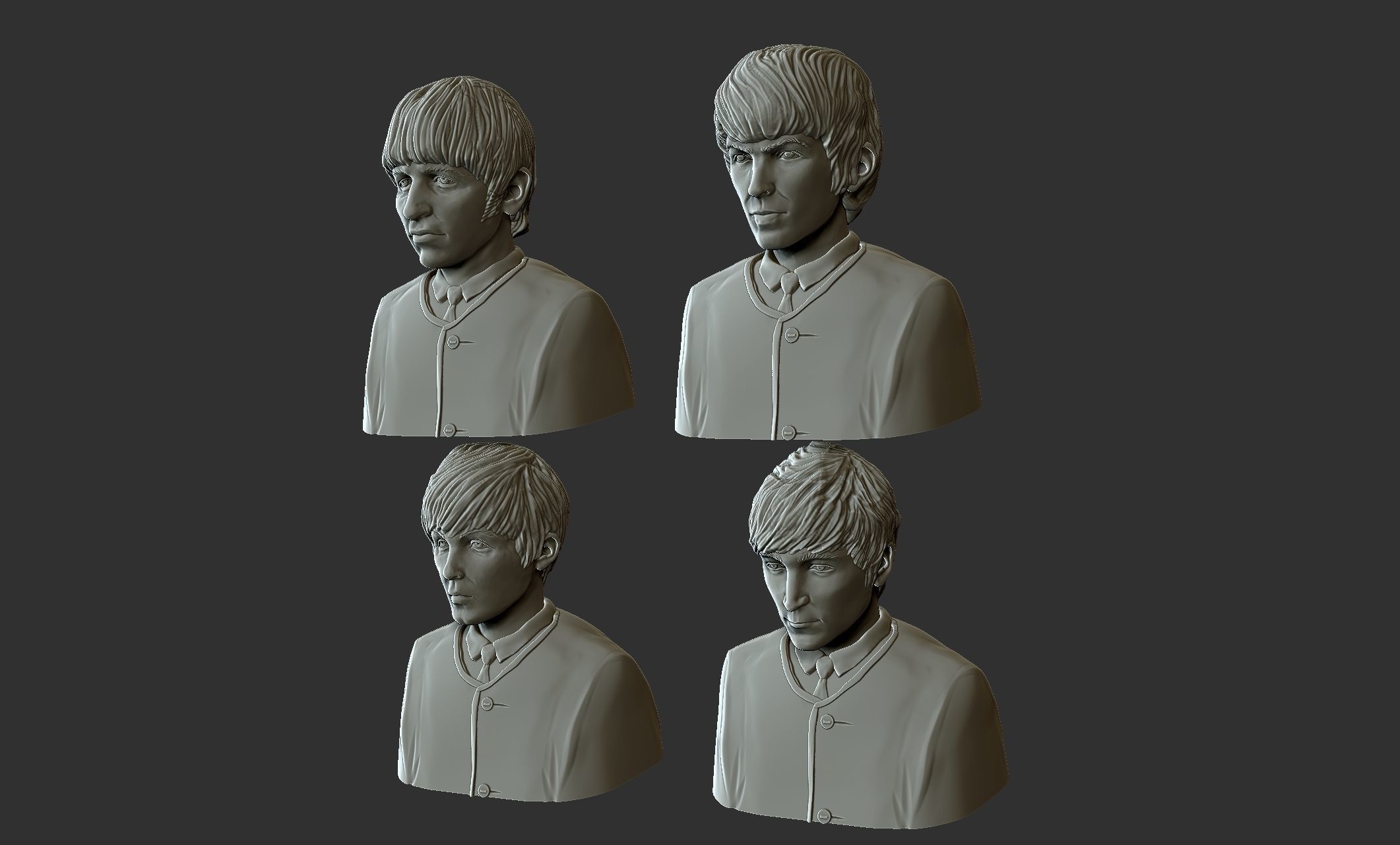 The Beatles 3D print model_13