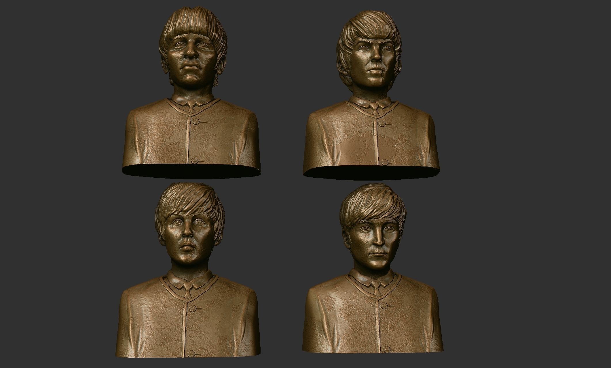 The Beatles 3D print model_10