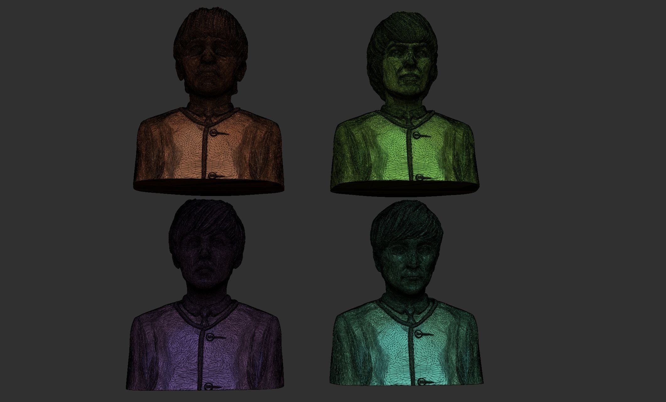 The Beatles 3D print model_9