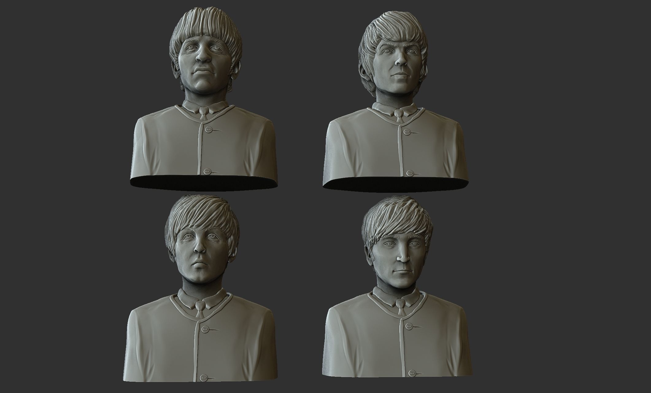 The Beatles 3D print model_11