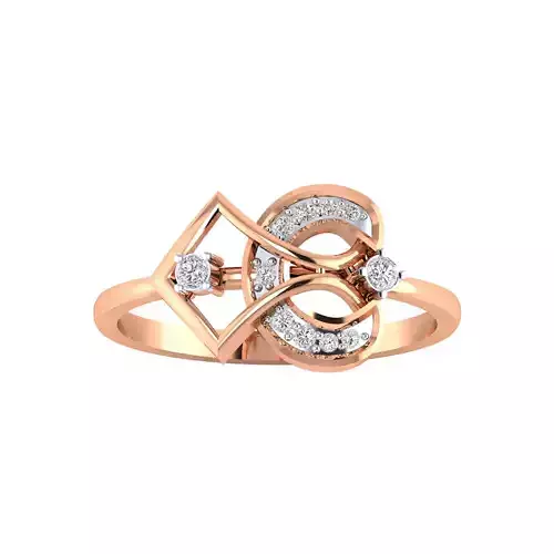 Women Wedding Engagement Ring STL OBJ FBX Renders Details