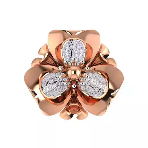  Women Heavy Ring STL OBJ FBX Renders Details