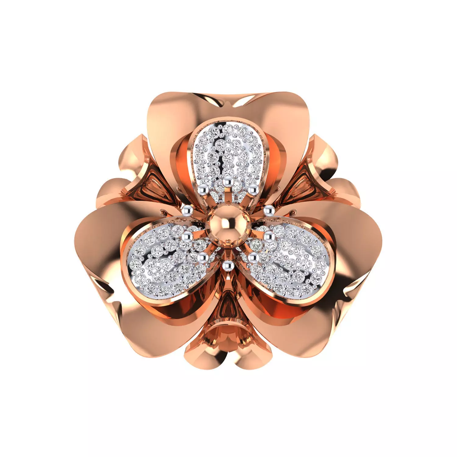 Women Heavy Ring STL OBJ FBX Renders Details 3D print model