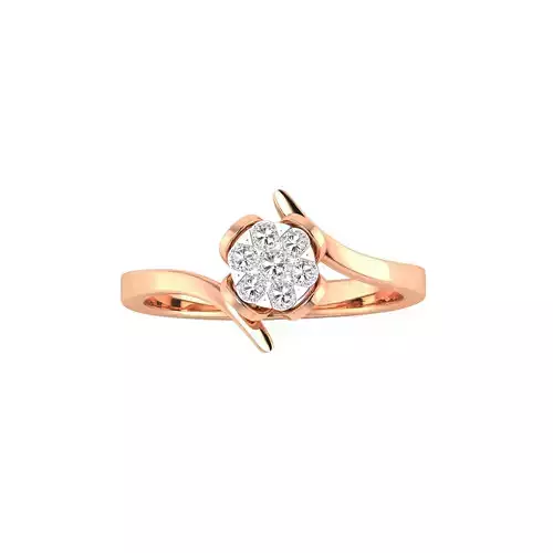 Women Wedding Engagement Ring STL OBJ FBX Renders Details