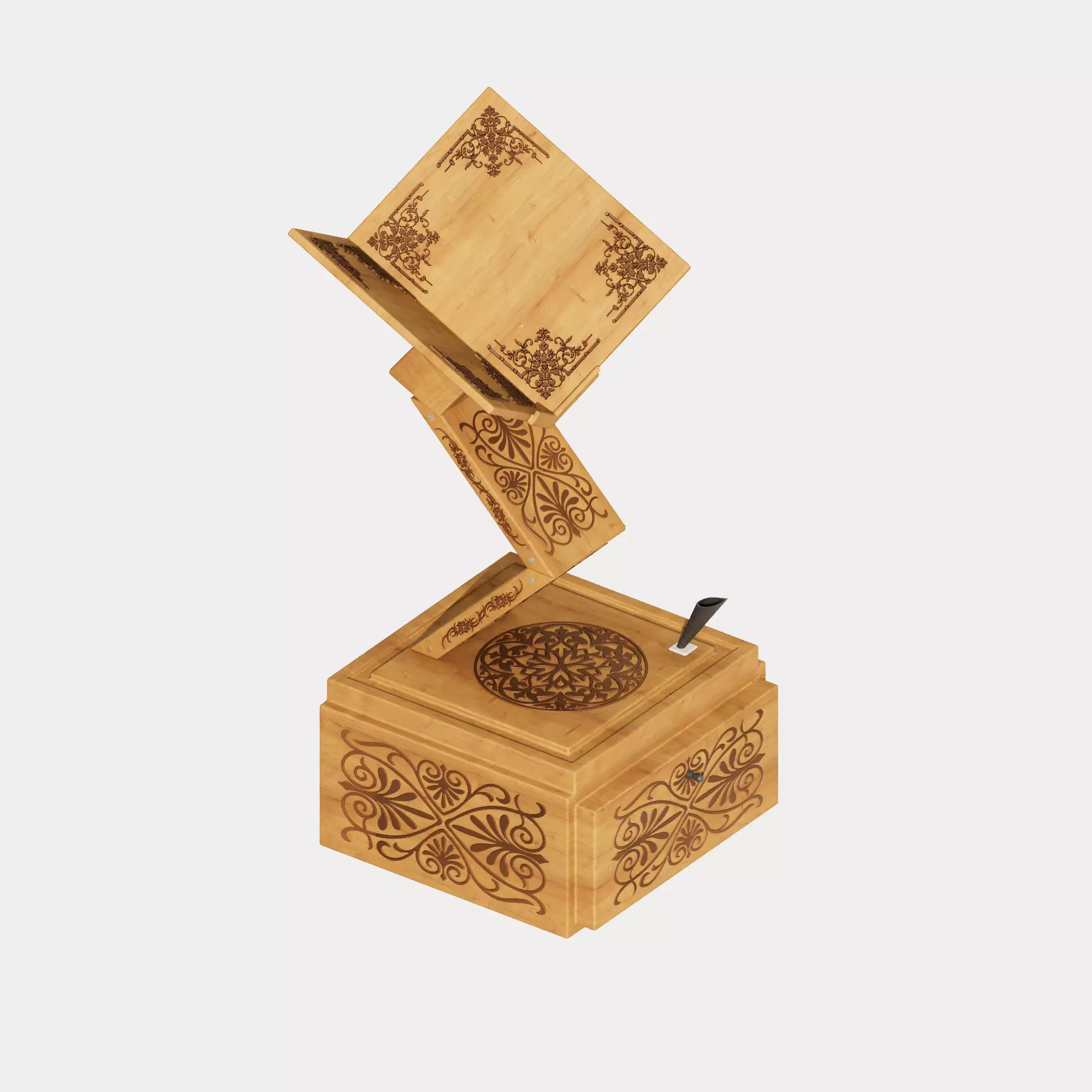 Lavh furniture for books 3D model_0