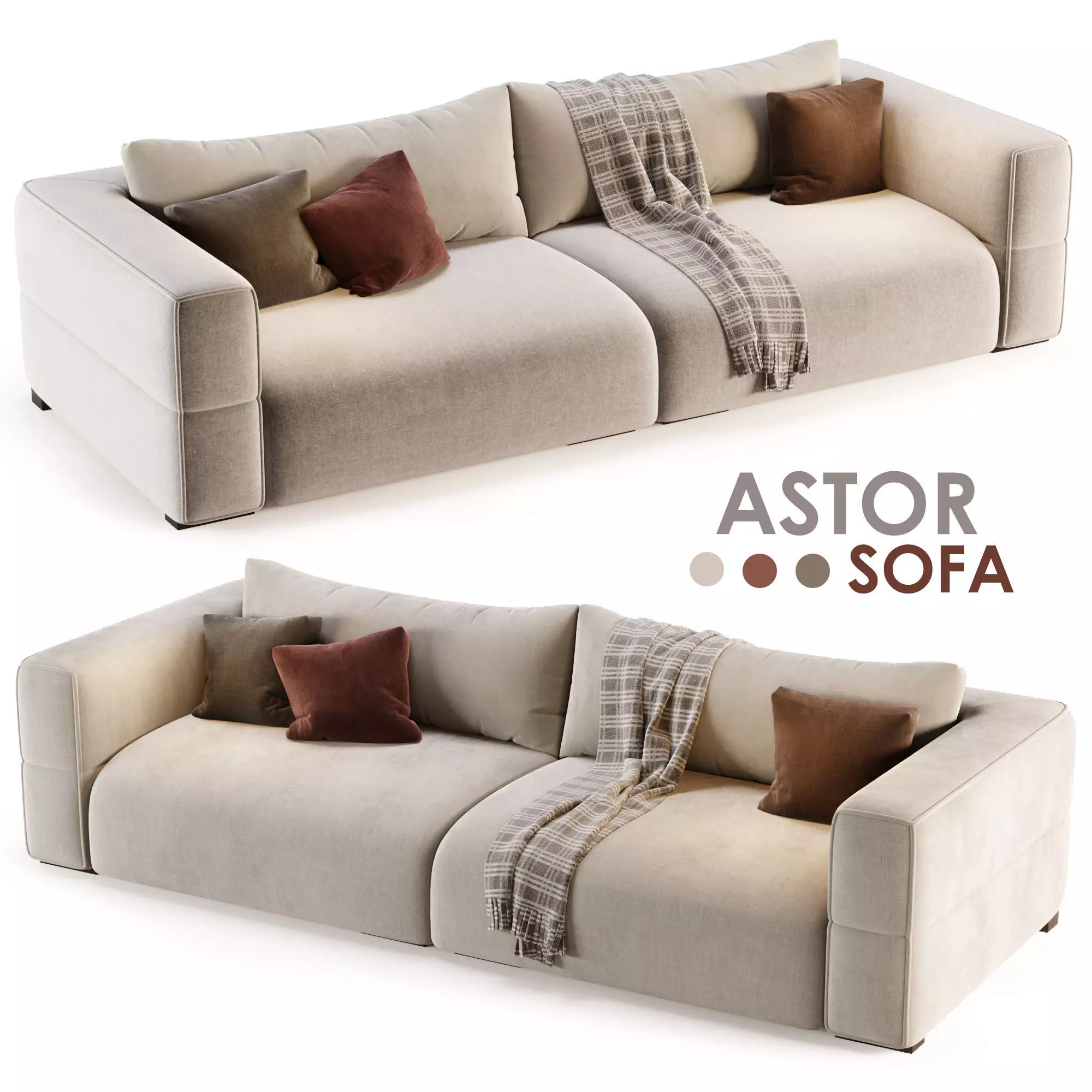 ASTOR SOFA by NOHO HOME 3D model_0