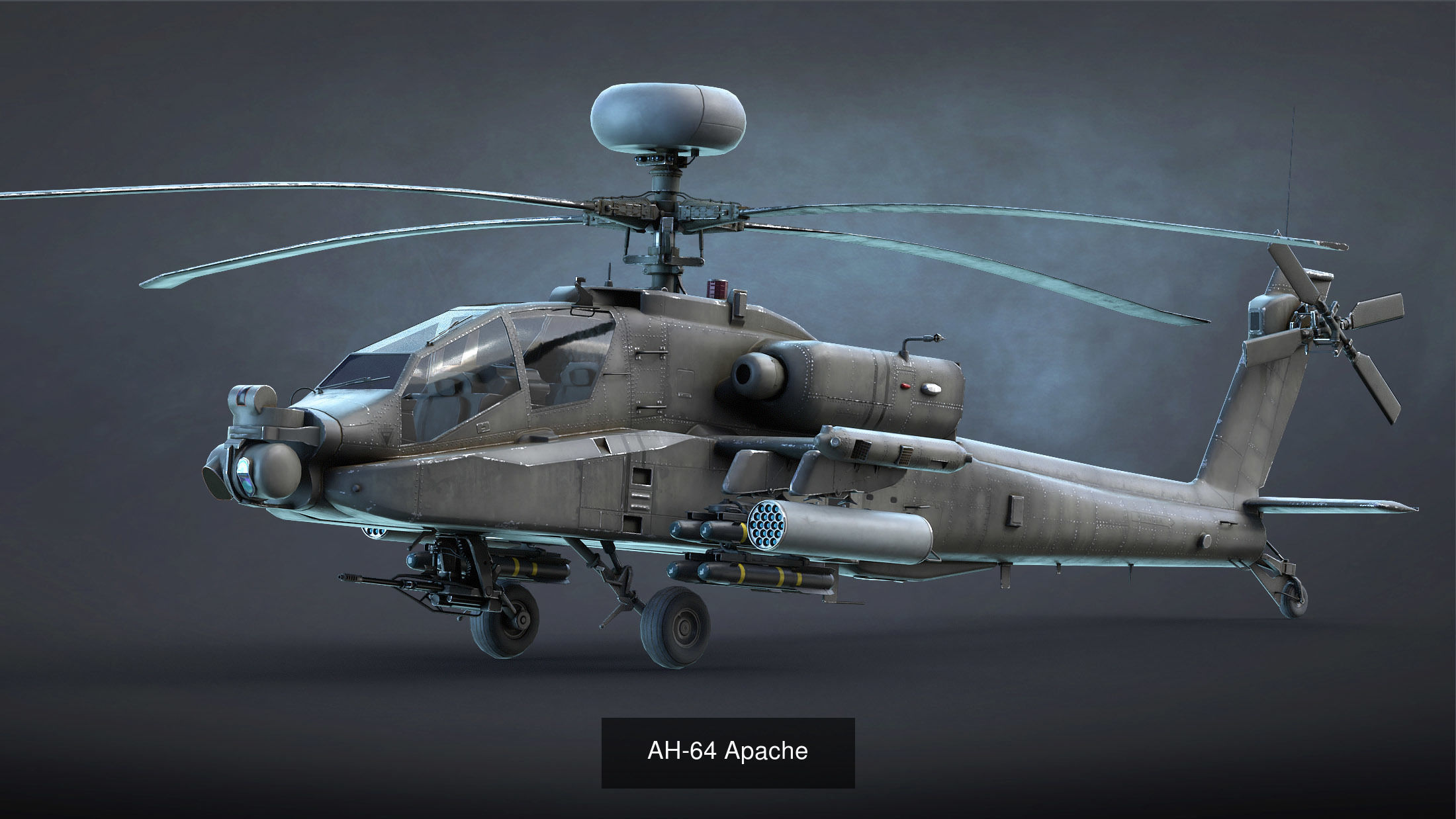 Attack Helicopters Set 3D Model Collection_11