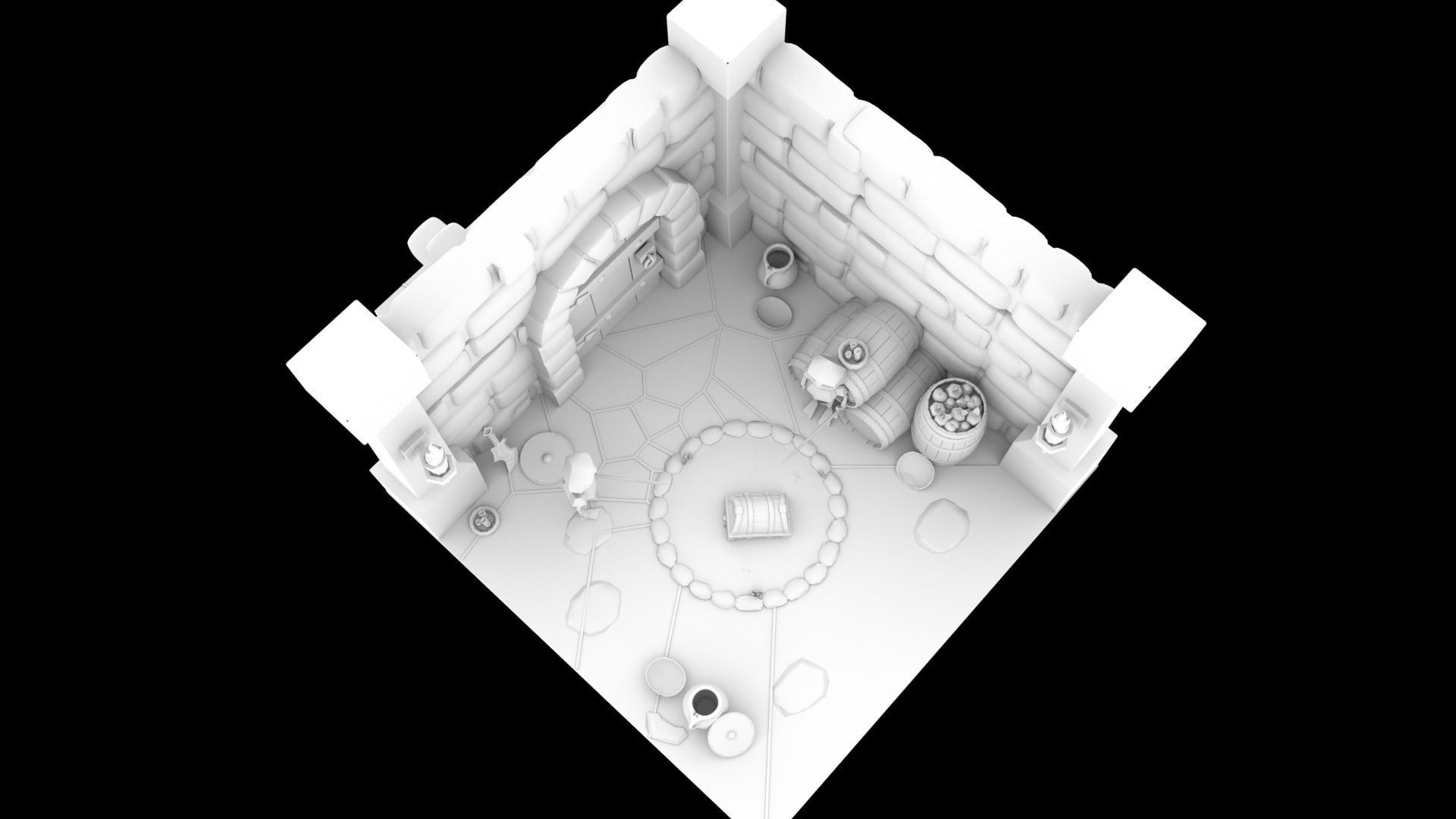 3D DUNGEON STYLE  Low-poly 3D model_10