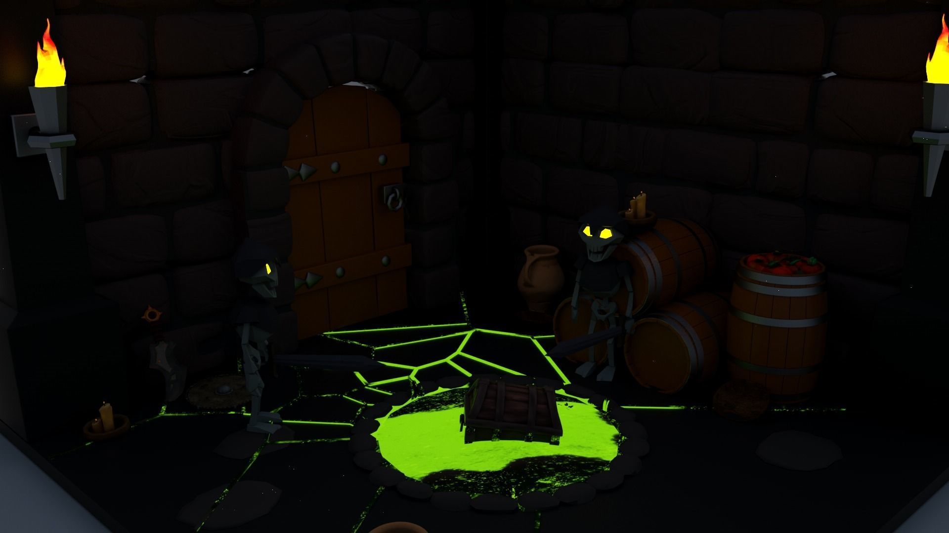 3D DUNGEON STYLE  Low-poly 3D model_2