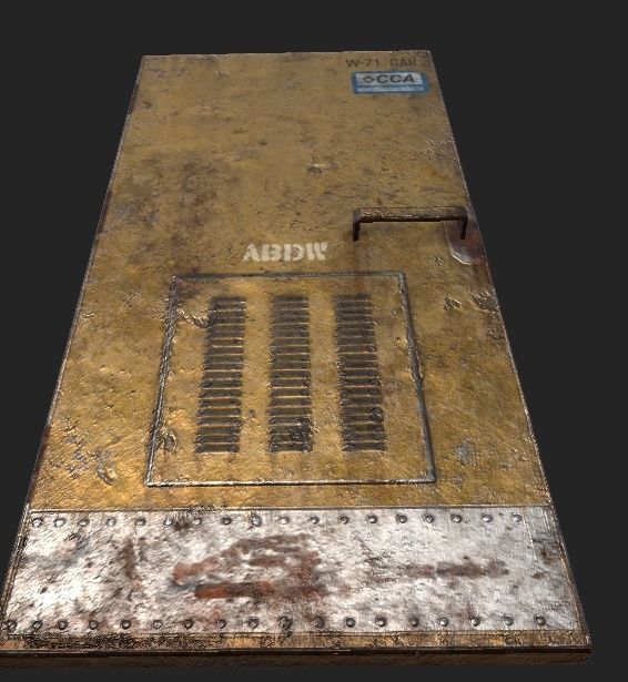 3D model Tunnel Door Kit VR / AR / lowpoly CGTrader