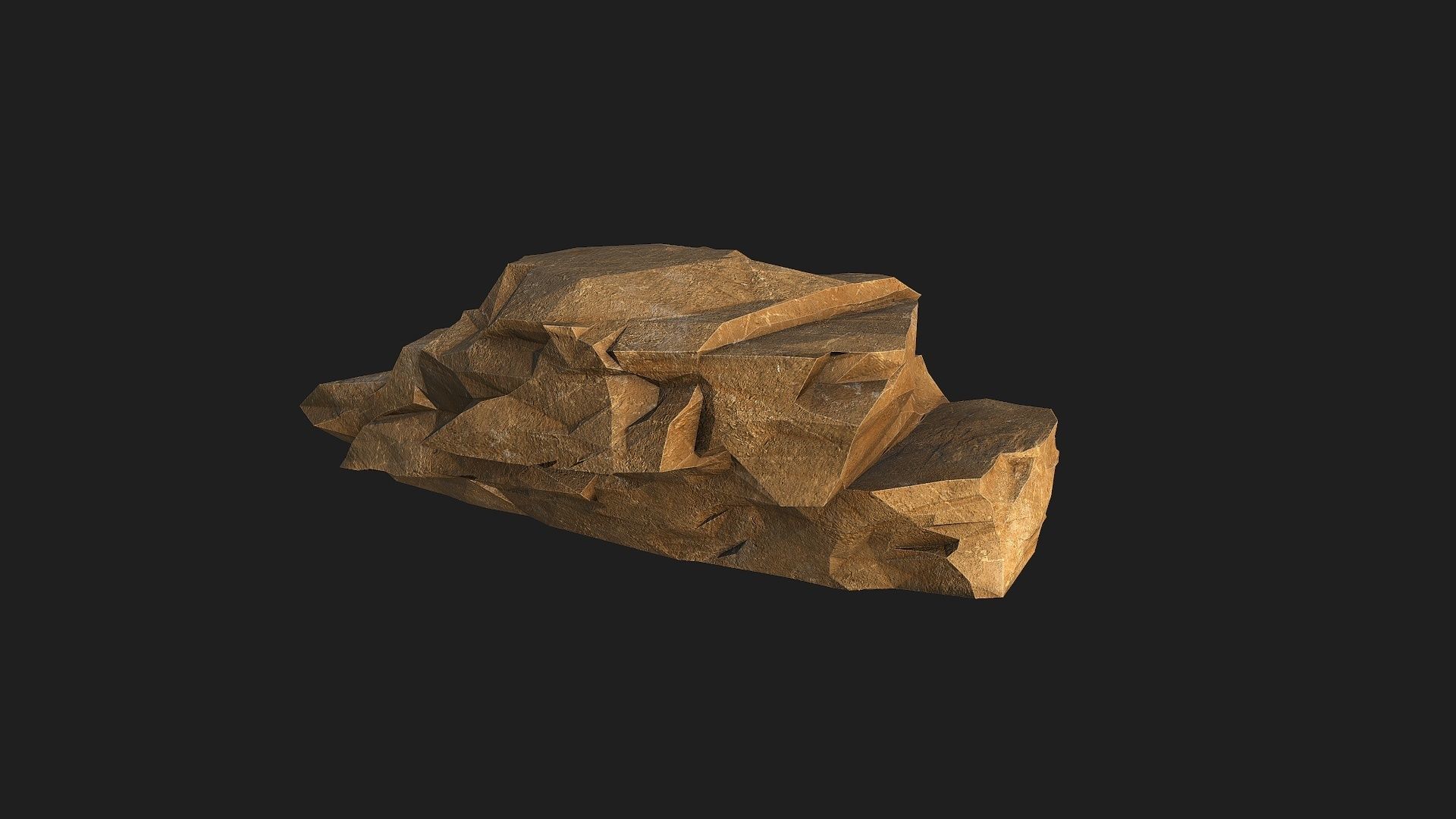 desert rocks - 3D Models PBR Pack 10 Low-poly 3D model_18