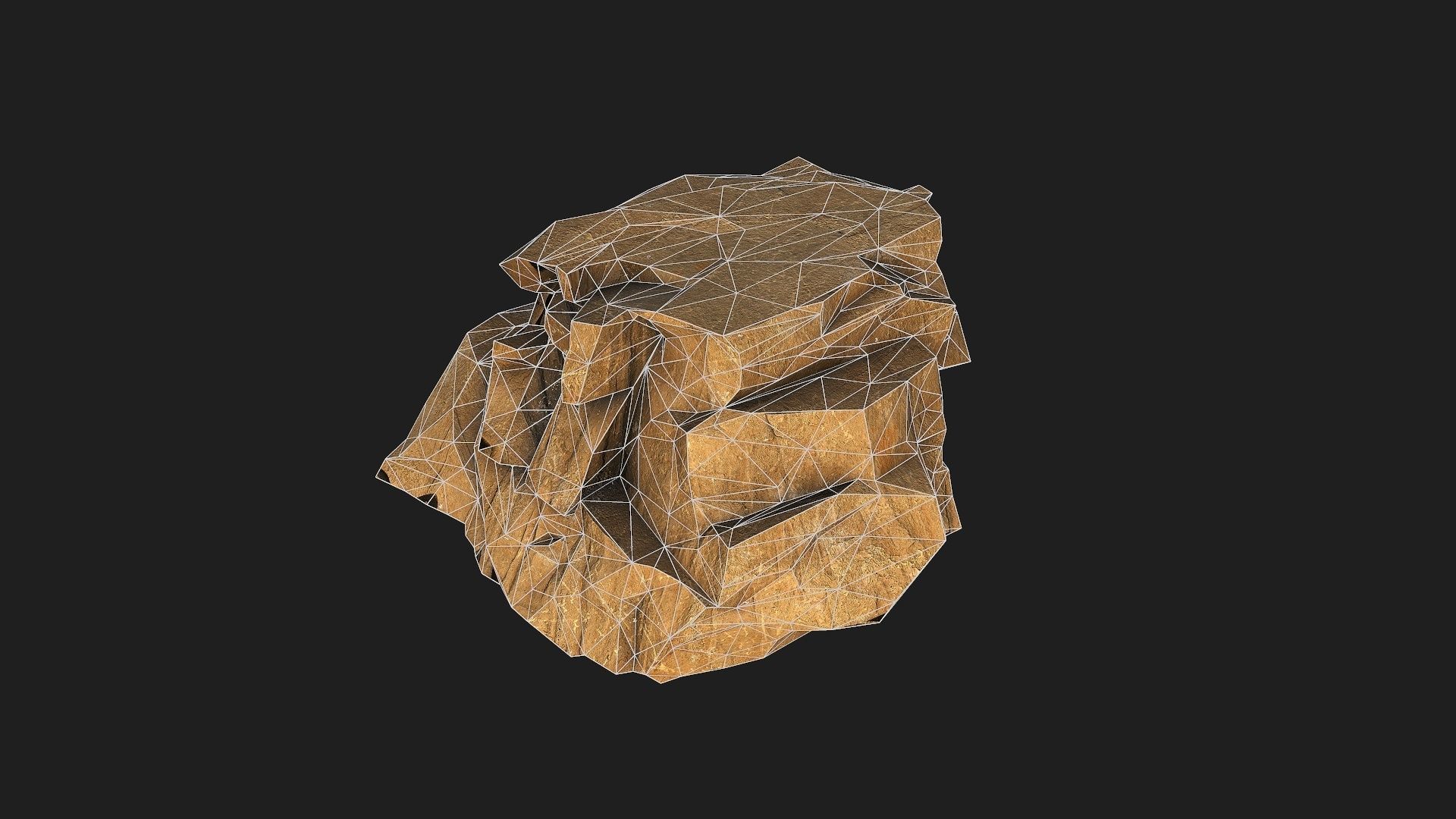 desert rocks - 3D Models PBR Pack 10 Low-poly 3D model_17