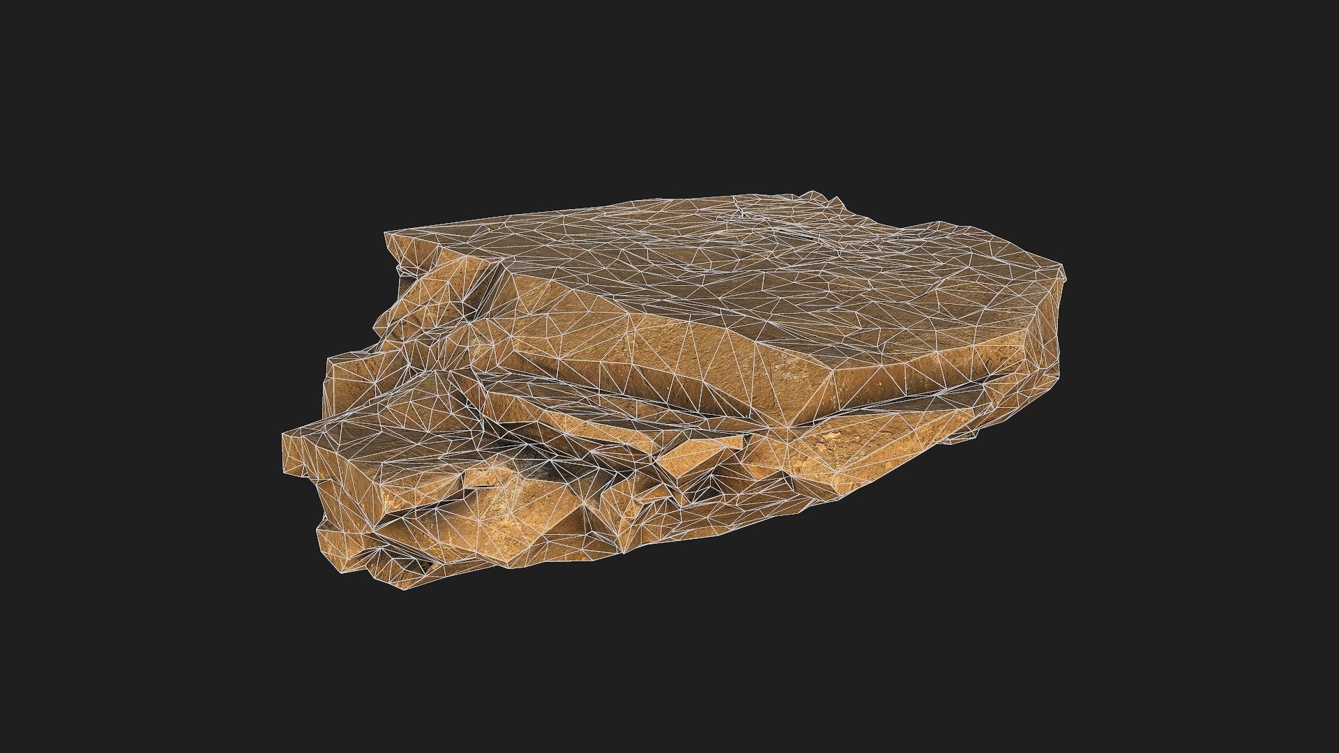 desert rocks - 3D Models PBR Pack 10 Low-poly 3D model_9