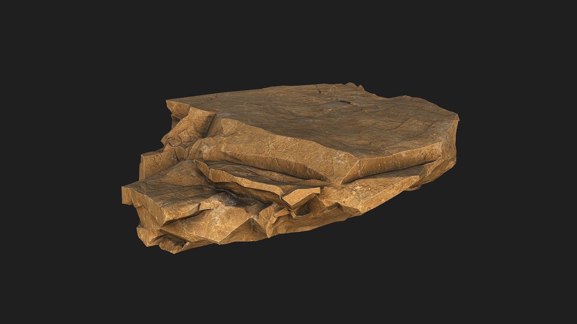 desert rocks - 3D Models PBR Pack 10 Low-poly 3D model_8