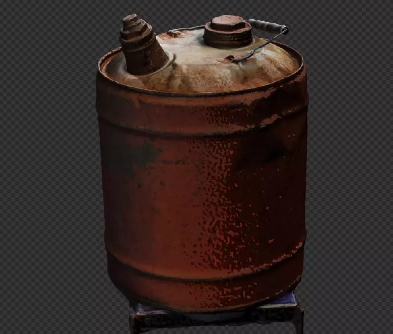 Old Oil Canaster  3D model_0