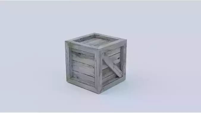 Simple wooden crate