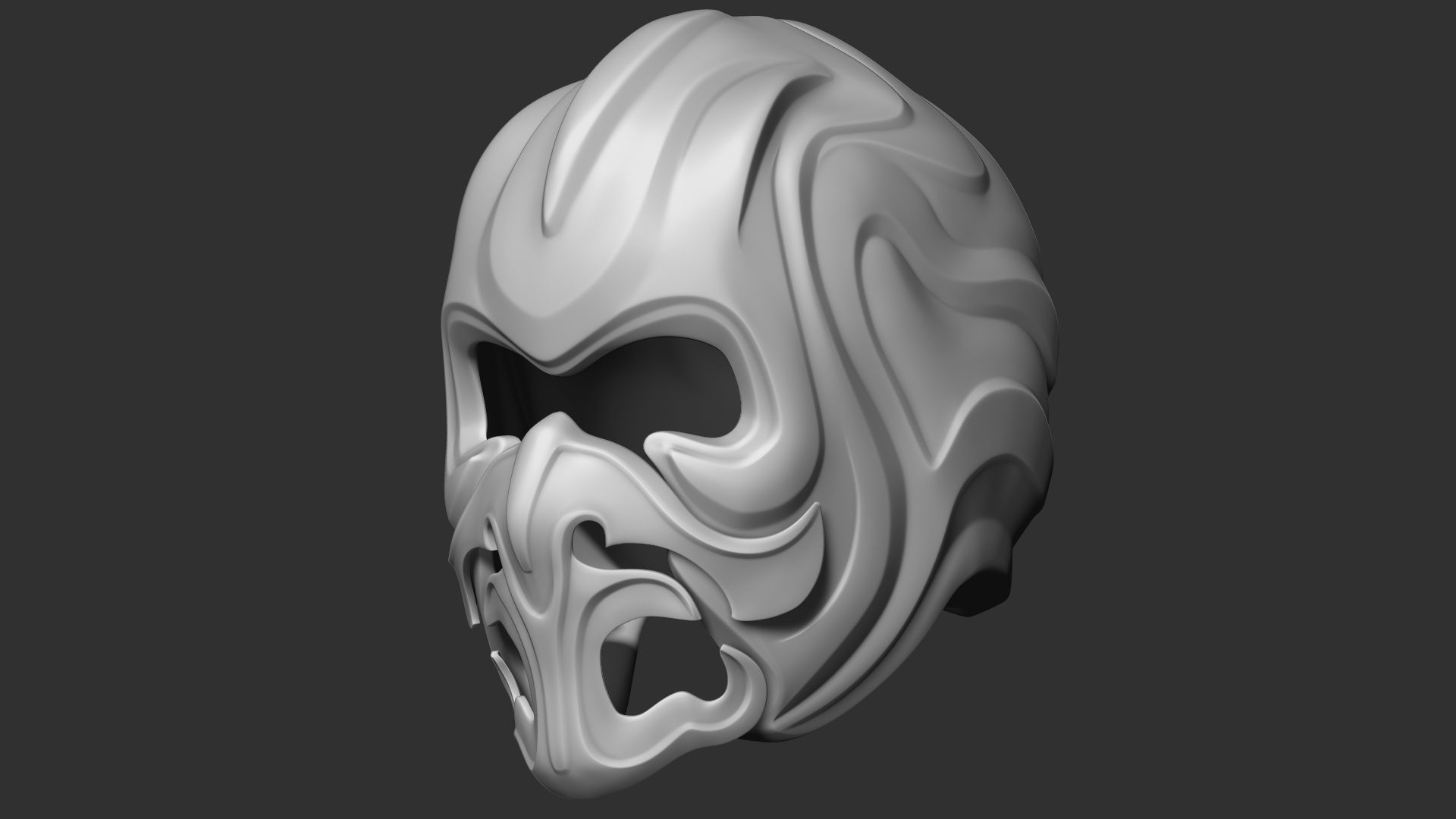 Fantasy Medieval Helmets 3D model_8