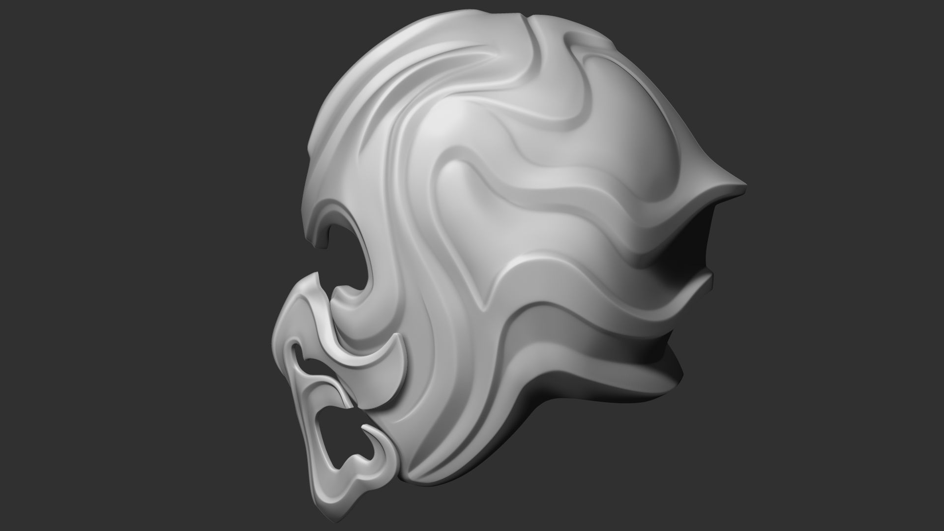 Fantasy Medieval Helmets 3D model_7