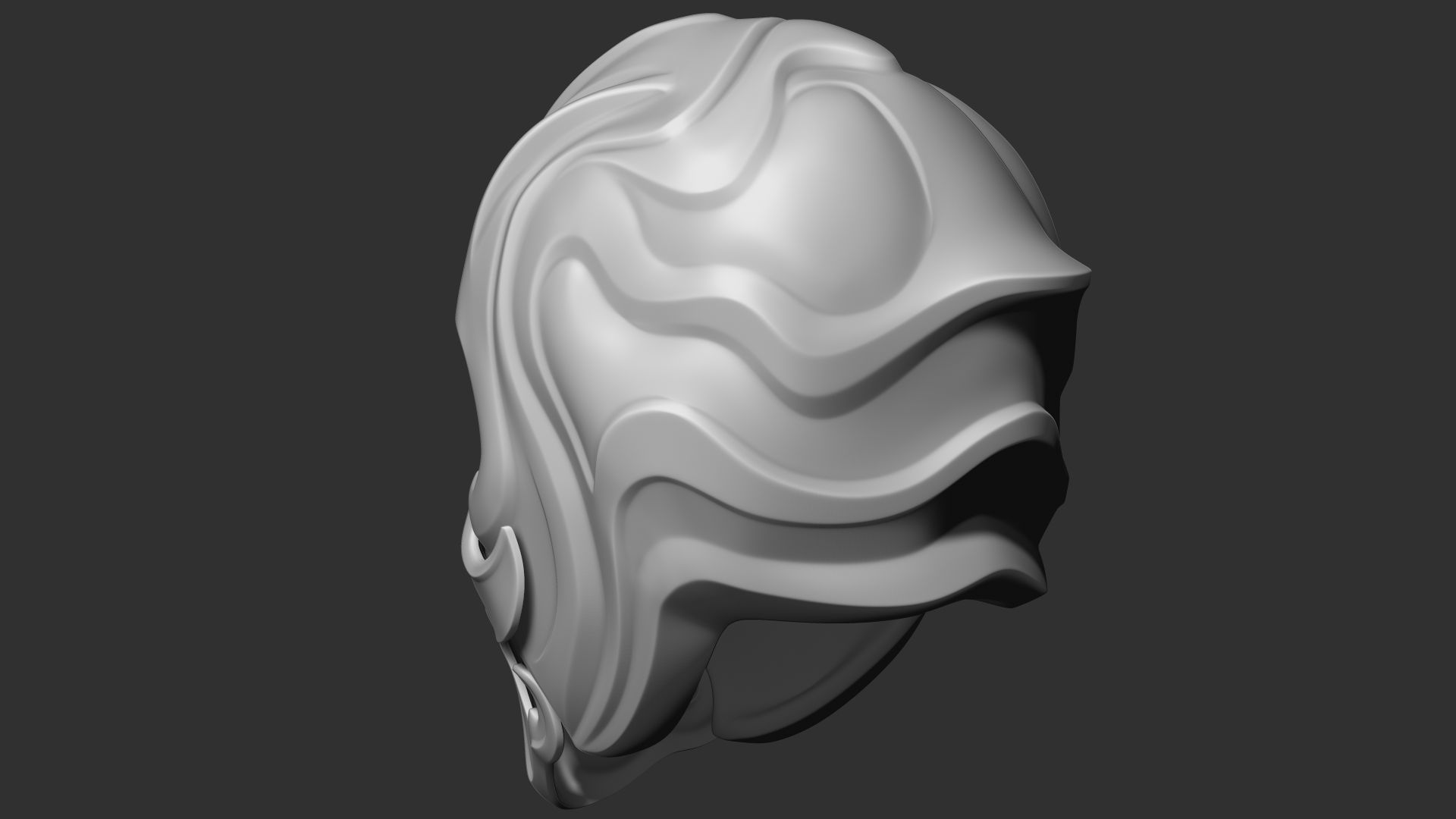 Fantasy Medieval Helmets 3D model_10