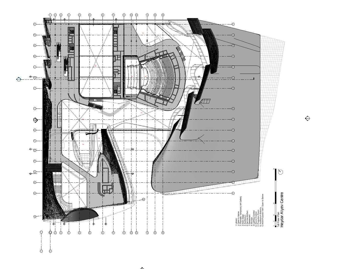 3D model Heydar Aliyev center Revit 3D model_20