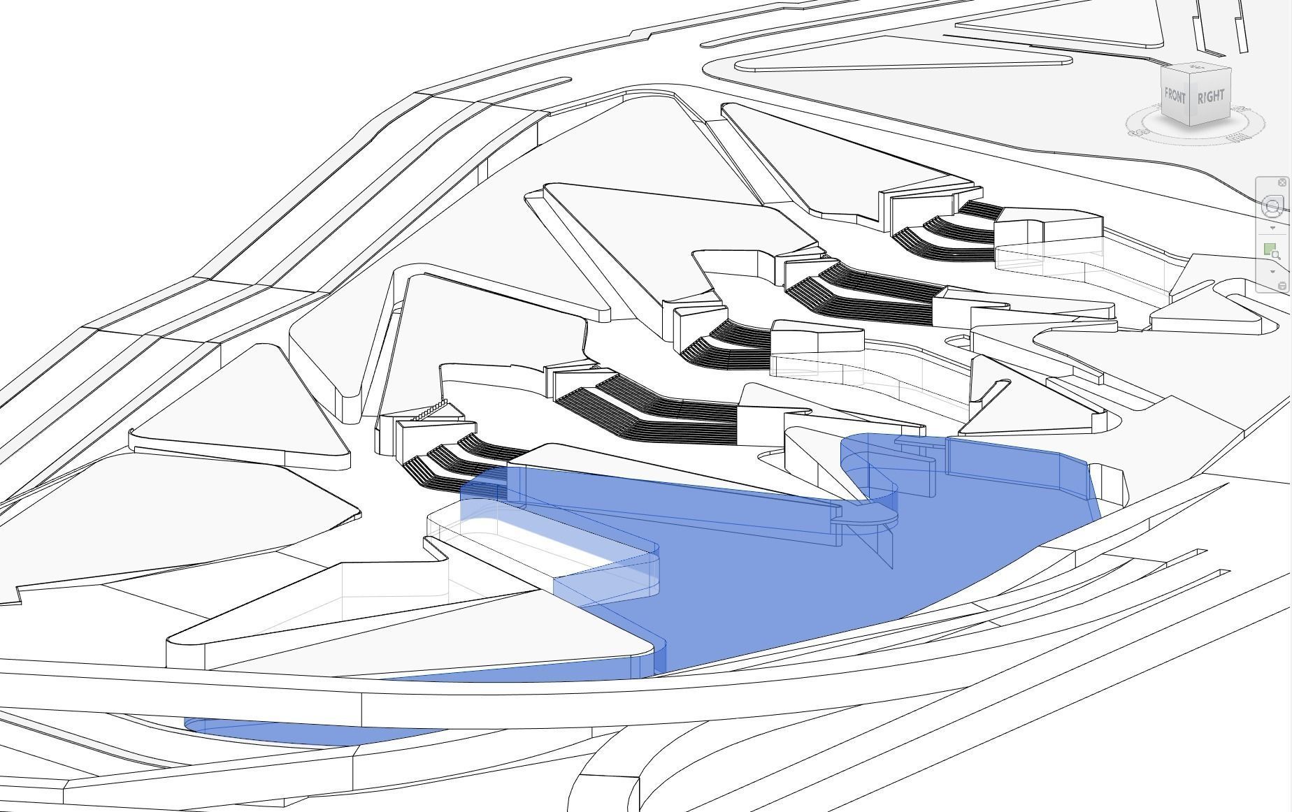 3D model Heydar Aliyev center Revit 3D model_4