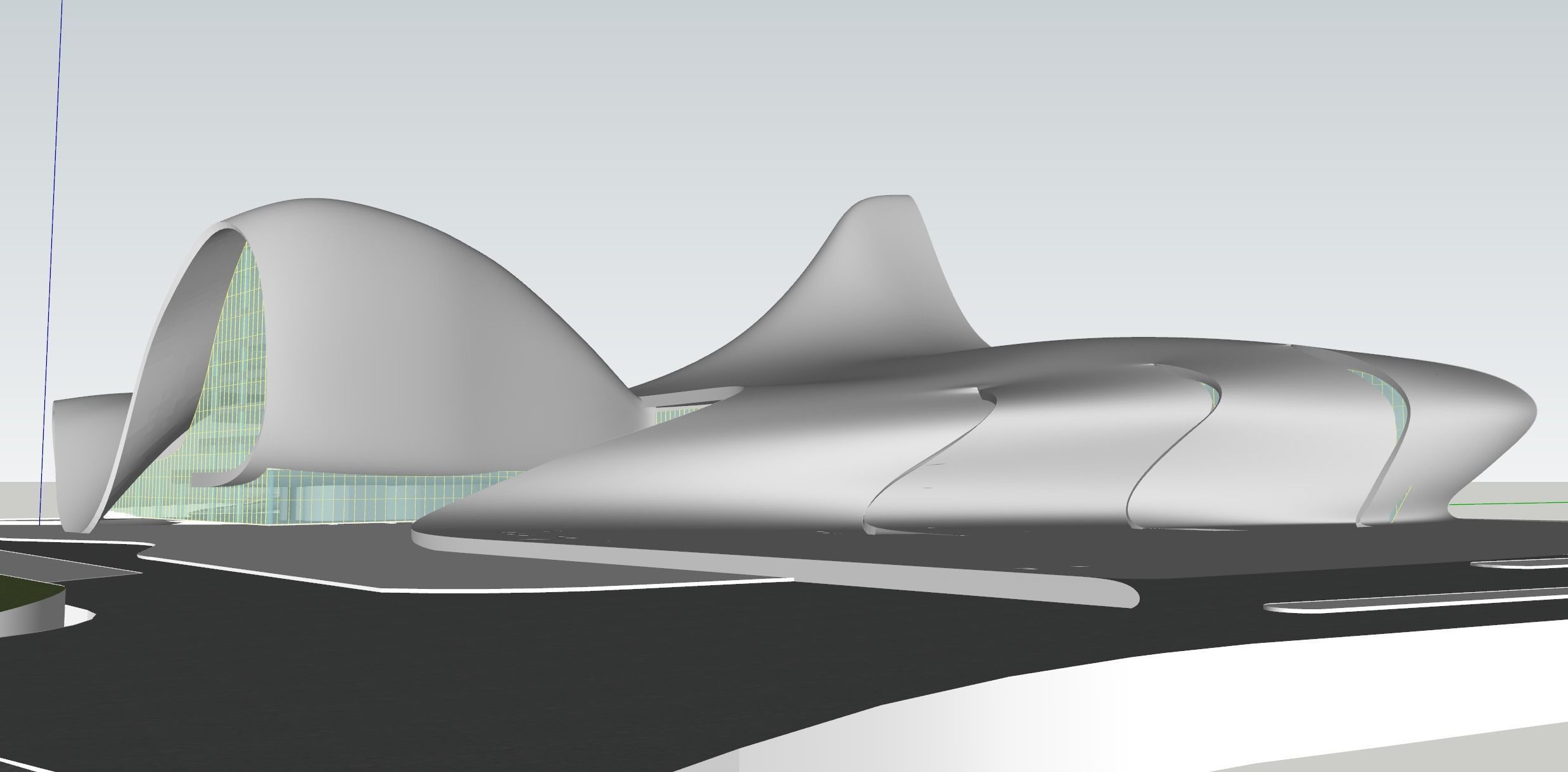 3D model Heydar Aliyev center Revit 3D model_12