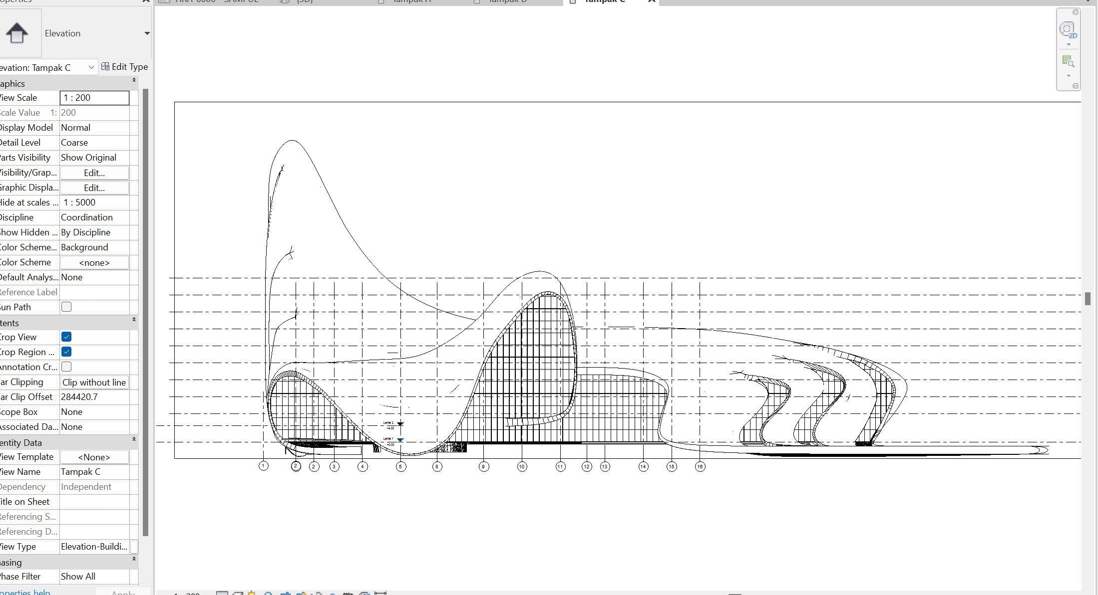 3D model Heydar Aliyev center Revit 3D model_15