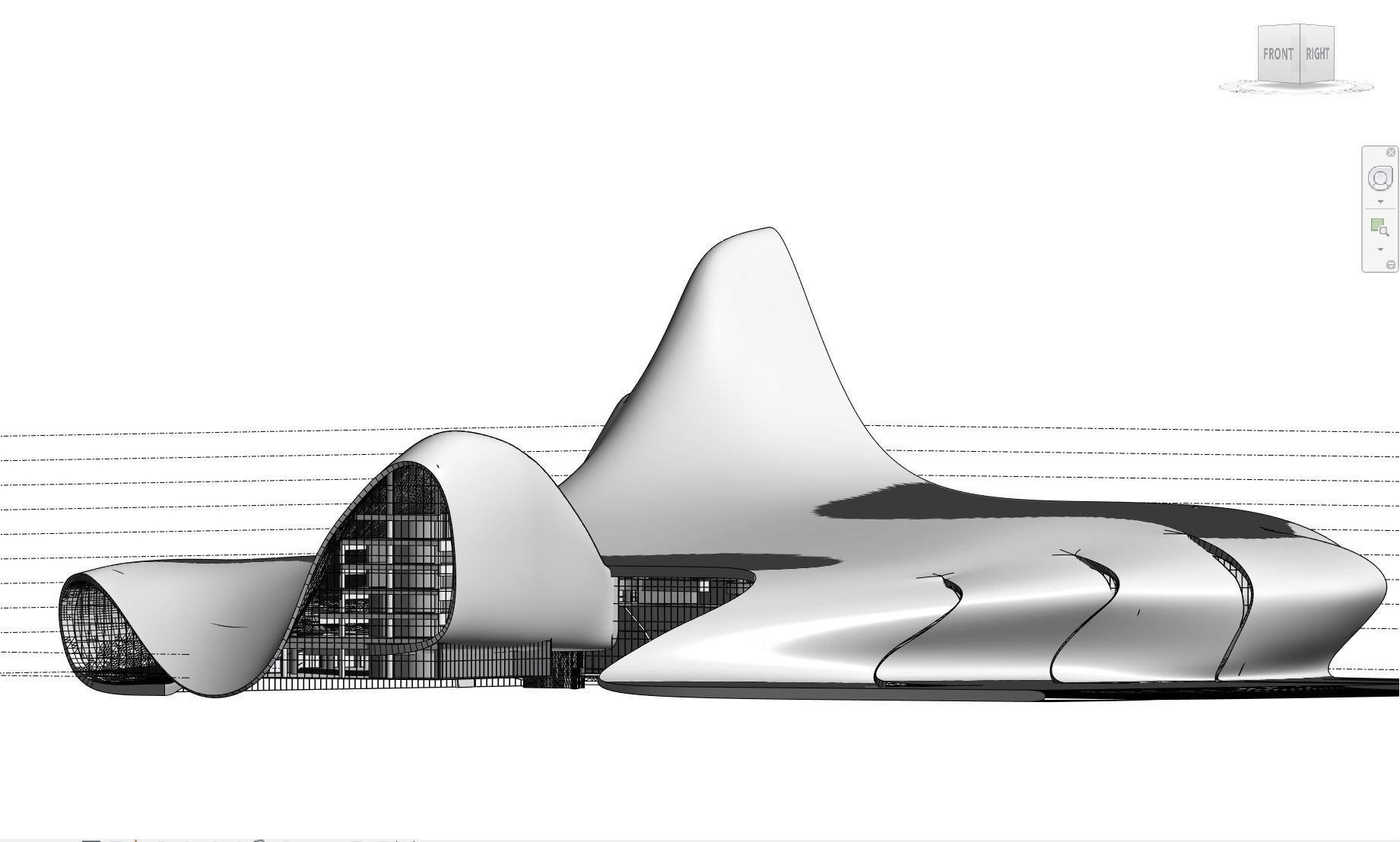 3D model Heydar Aliyev center Revit 3D model_9