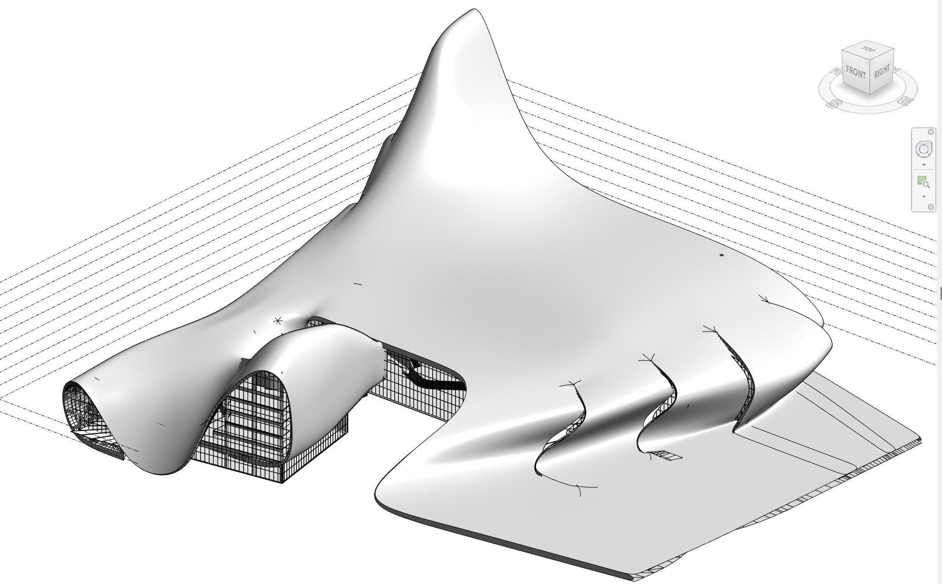 3D model Heydar Aliyev center Revit 3D model_16