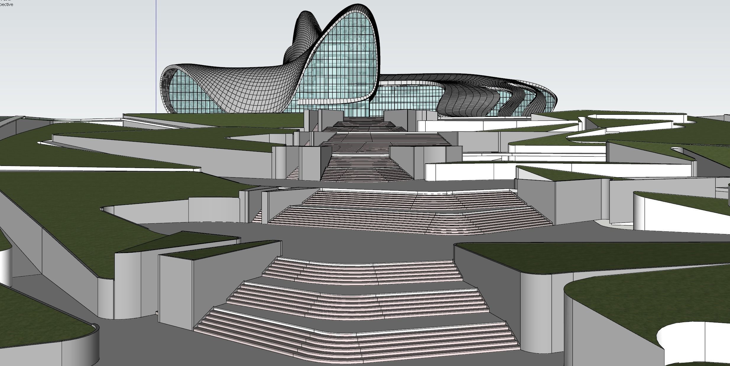 3D model Heydar Aliyev center Revit 3D model_5