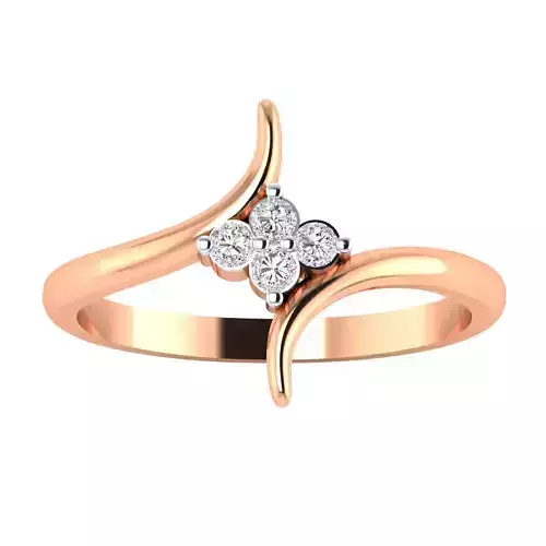 Women Wedding Engagement Ring STL OBJ FBX Renders Details