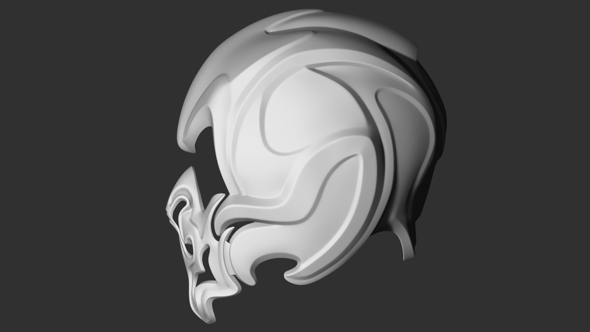 Fantasy Medieval Helmets  3D model_11