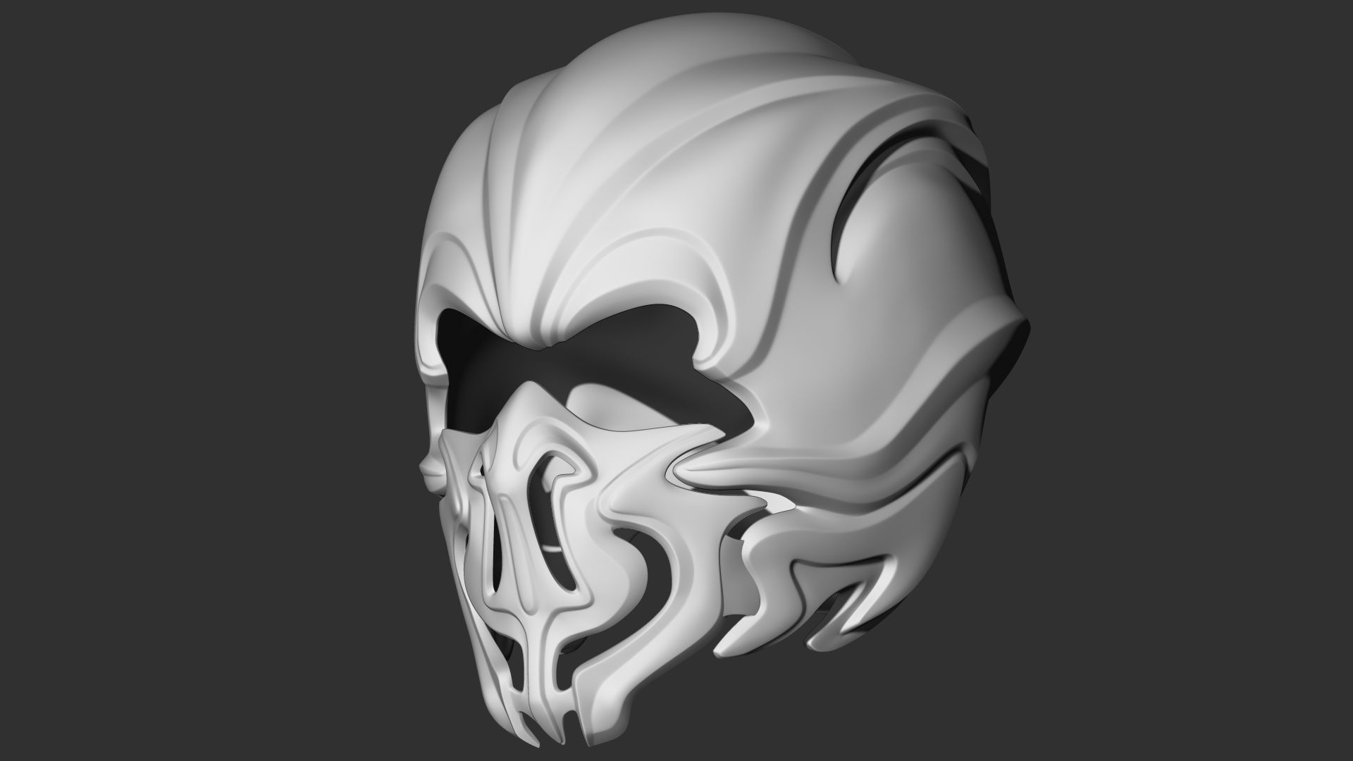 Fantasy Medieval Helmets  3D model_3