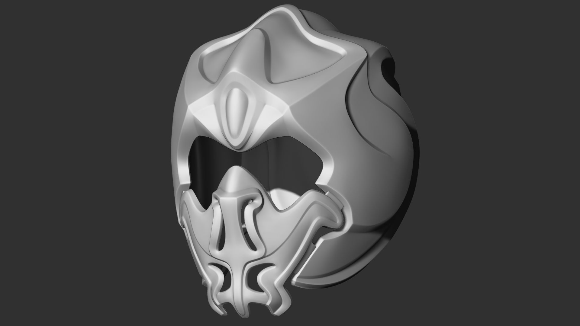 Fantasy Medieval Helmets  3D model_7